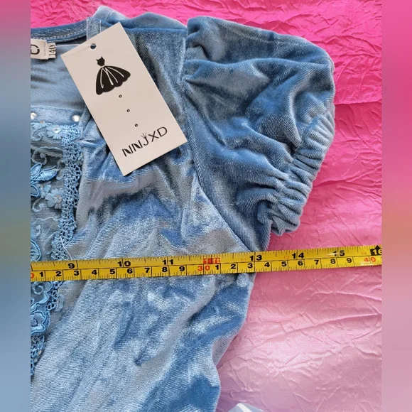 Cinderella Costume Girls  Princess Dress Size 140 (8 Years) NEW - Picture 9 of 16